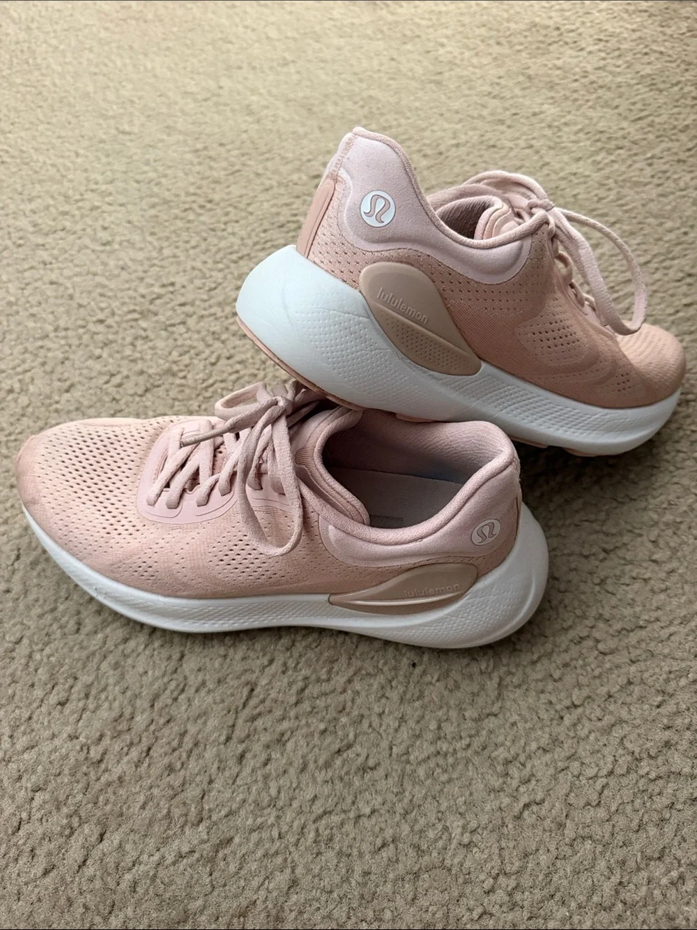 lululemon athletica Beyondfeel Pink & White Women's Running Shoes